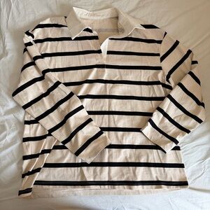 Striped Longsleeve Rugby Tee